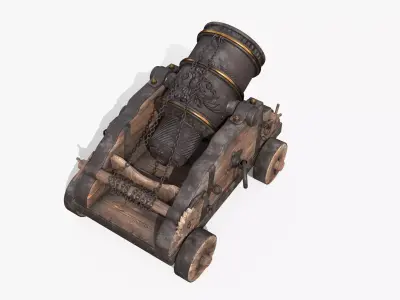Old Cannon Mortar 3D model