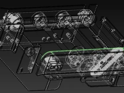 Chain conveyor 3D model