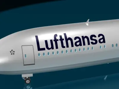 Lufthansa Boeing 777 - 9X 3D model