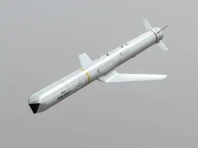  AGM-84H-K SLAM-ER Low-poly 3D model