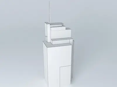 Old commercial building in Kaunas Free 3D model