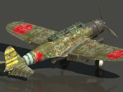 INJ NAKAJIMA B5N2 Kate  3D model