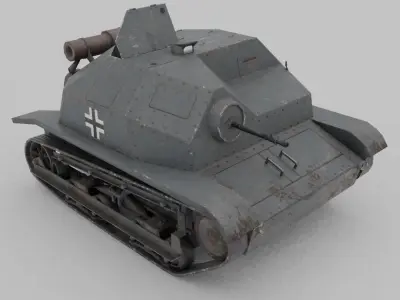 PzKpfw TKS p Low-poly 3D model