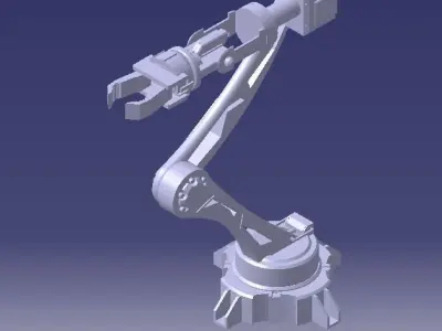 6 axis robot using catia 3D model