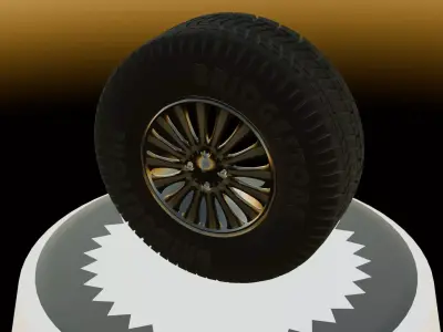 Car-Tire  Low-poly 3D model