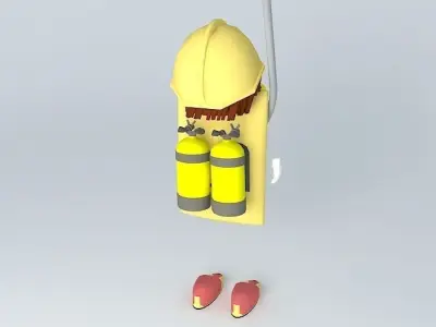 PILLOW FLUFF W/ NEW FEET 3D model
