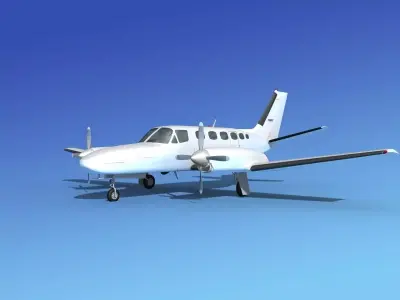 Cessna 441 Conquest II Unmarked 3D model