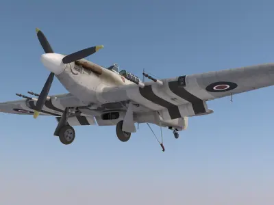 Hawker Hurricane MkIIC Carrier version 3D model