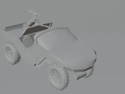 LOW POLY GAME AND CARTOON VEHICLE Low-poly 3D model