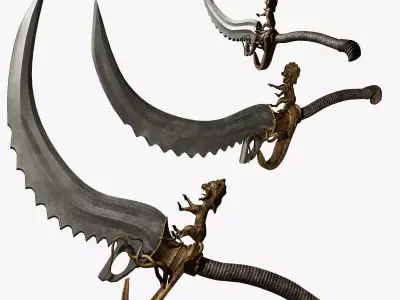 PrincePersia Warrior Within 2 Sword Lion Free 3D model