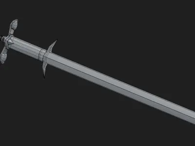 Zweihander - Two Handed Sword 3D model