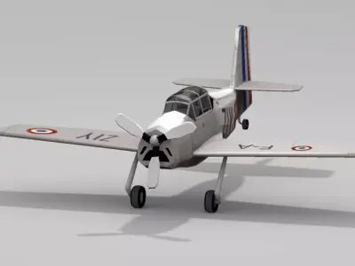 Nord Aviation 3 ad 2 Low-poly 3D model