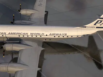 Boeing B-377 Stratocruiser 3D model
