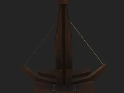 Siege Ballista Free low-poly 3D model