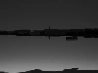 Sci-fi Assault Rifle  Game Ready  - G2 Low-poly 3D model