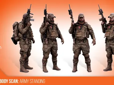 Cleaned 3D Body Scan Luis Donovan Standing 3D model