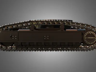 Liebherr R9250 Tracks - Crawler 3D model