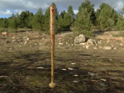 Baseball Bat Free 3D model