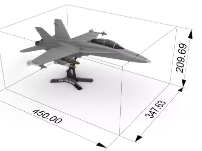  FA-18D Hornet 3D print model