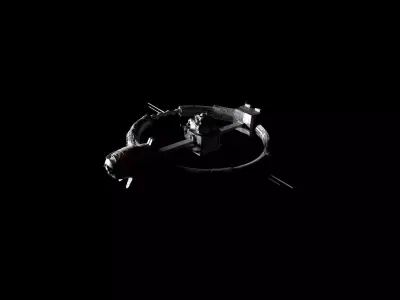 SCI FI SPACESHIP Low-poly 3D model