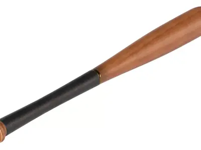 Baseball bat collection   Low-poly 3D model