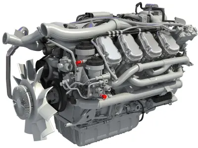 European Diesel Engine 3D model