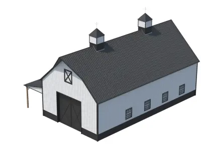 5 PBR Industrial Buildings Collection 3D model
