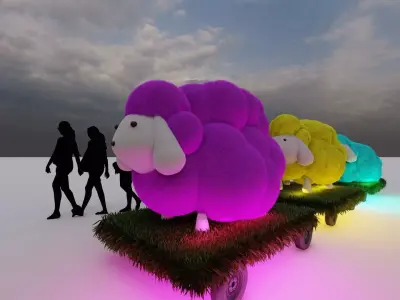 sheep leg Free 3D model