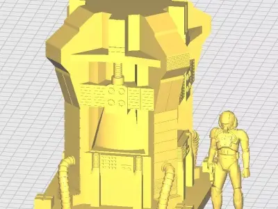 Snoke Clone Tank Diorama 3D print model