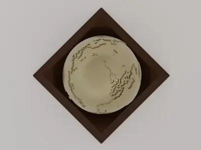 Earth Gravity Globe with Stand Free 3D print model