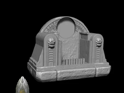 Boba Fett Throne Phone charger and holder 3D DIGITAL DL 3D print model