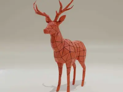 Origiami Deer 3D model