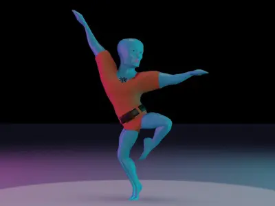 Handsome squidward 3D model