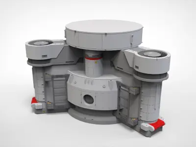 sci-fi Architecture kitbash 53 3D model