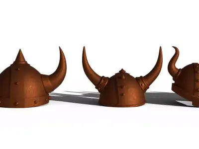 Warrior Helmet Set 3D model