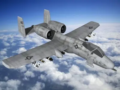 A10 Fighter 3D model