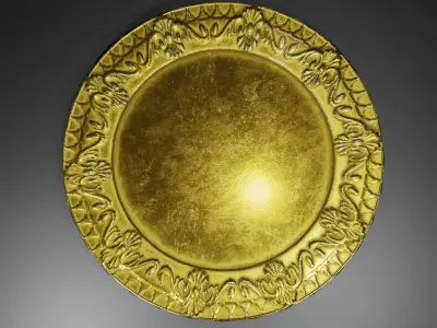 Brass tea set  Free 3D model