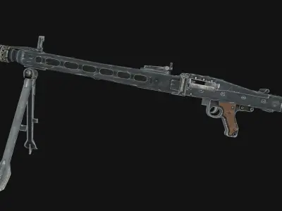 MG 42  Low-poly 3D model
