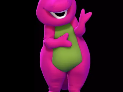 Barney the Dinosaur 3D print model
