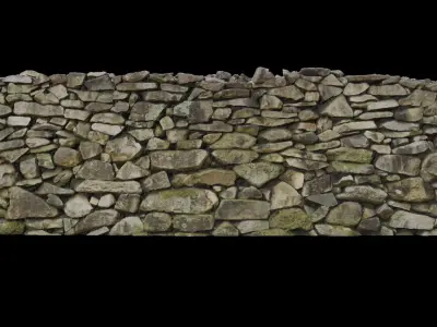 Stone Wall 3D model