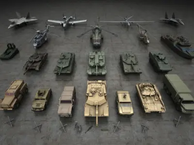 Archmodels vol 84 - Military Collection 3D model