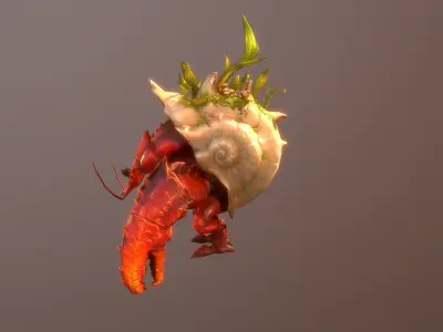 Pebble 3D Animations Low-poly 3D model