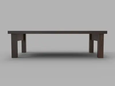 Coffee Table 04 - Living Room Free low-poly 3D model