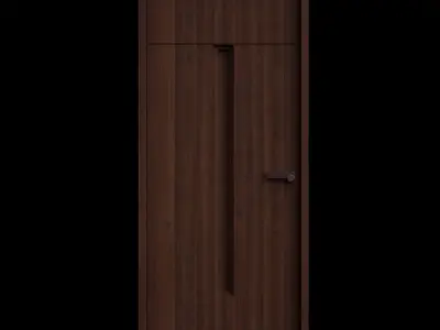 Door 6 wooden 3D model