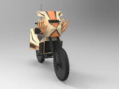 Bike from movie Megaforce 1982 3D model