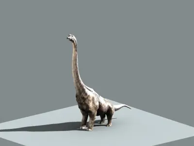 Brachiosaurus dinosaur 3D model