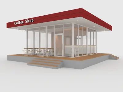 Coffee Shop 1 3D model