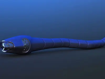 Futuristic Probe Droid Snake 3D model