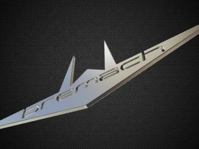 bremach logo 3D model