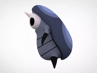 Single Clawed Husk Low-poly 3D model